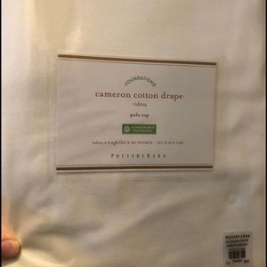 4 Pottery barn Cameron Cotton Drapes